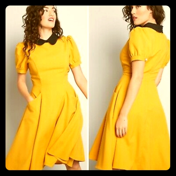 Modcloth Dresses & Skirts - ModCloth Collectif Retro Etiquette Collared NWT